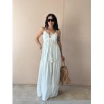 Vestido Longo Gleice OFF WHITE