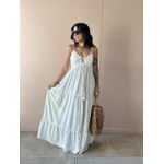 Vestido Longo Gleice OFF WHITE
