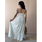 Vestido Longo Gleice OFF WHITE