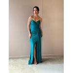 Vestido Longo Maya Alças Finas VERDE ESCURO