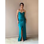 Vestido Longo Maya Alças Finas VERDE ESCURO
