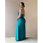 Vestido Longo Maya Alças Finas VERDE ESCURO
