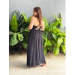 Vestido Midi Samara Detalhe no Busto PRETO
