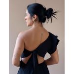 Vestido Midi Andrea Nula Manga PRETO