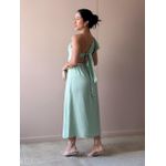 Vestido Midi Andrea Nula Manga VERDE MENTA
