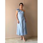 Vestido Midi Andrea Nula Manga AZUL CLARO