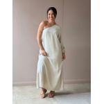Vestido Elis Nula Manga BEGE