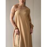 Vestido Elis Nula Manga CAPUCCINO