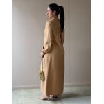 Vestido Elis Nula Manga CAPUCCINO