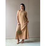 Vestido Elis Nula Manga CAPUCCINO