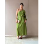 Vestido Elis Nula Manga VERDE OLIVA