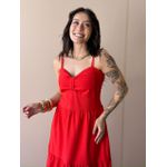 Vestido Midi Fatima VERMELHO