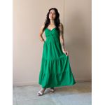 Vestido Midi Fatima VERDE BANDEIRA