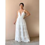 Vestido Longo Vitoria OFF WHITE