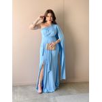 Vestido Longo Lorena Nula Manga AZUL CLARO