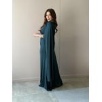 Vestido Longo Lorena Nula Manga VERDE ESCURO