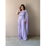 Vestido Longo Lorena Nula Manga LILAS