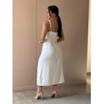 Vestido Midi Aurora OFF WHITE