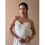 Vestido Midi Aurora BEGE CLARO