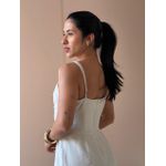 Vestido Midi Aurora BEGE CLARO