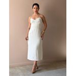 Vestido Midi Aurora BEGE CLARO