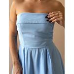 Vestido Midi Josi Sem Alças AZUL CLARO