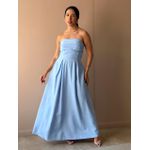 Vestido Midi Josi Sem Alças AZUL CLARO