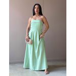 Vestido Midi Josi Sem Alças VERDE CLARO