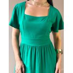 Vestido Midi Ruth Manga Curta VERDE BANDEIRA