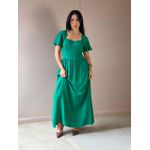 Vestido Midi Ruth Manga Curta VERDE BANDEIRA