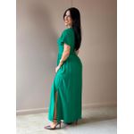 Vestido Midi Ruth Manga Curta VERDE BANDEIRA