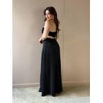 Vestido Longo Monalisa em Paete PRETO