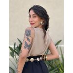 Blusa Geise Cavada BEGE ESCURO