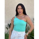 Body Nula Manga Ferragem VERDE ÁGUA