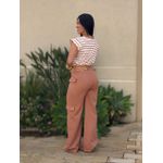 Blusa Muscle Tee LISTRADA TERRACOTA