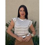 Blusa Muscle Tee LISTRADO MARROM