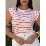 Blusa Muscle Tee LISTRADA SALMÃO