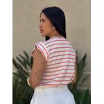 Blusa Muscle Tee LISTRADA SALMÃO