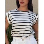 Blusa Muscle Tee LISTRADO PRETO