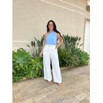 Blusa Grazi Nula Manga com Ferragem AZUL BEBE