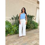 Blusa Grazi Nula Manga com Ferragem AZUL BEBE