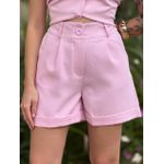 Shorts Alfaiataria Barra Italiana ROSA CLARO