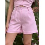 Shorts Alfaiataria Barra Italiana ROSA CLARO