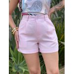 Shorts Lua em Linho ROSA CLARO