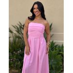 Vestido Midi Josi Sem Alças ROSA CLARO