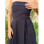 Vestido Midi Josi Sem Alças PRETO