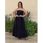 Vestido Midi Josi Sem Alças PRETO