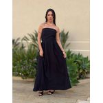 Vestido Midi Josi Sem Alças PRETO