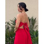 Vestido Midi Josi Sem Alças VERMELHO
