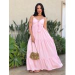Vestido Longo Gleice ROSA CLARO
